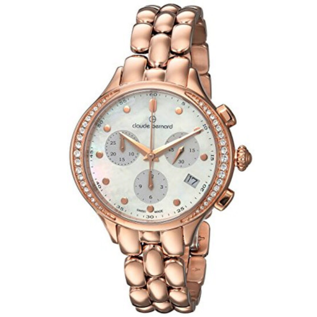 Claude Bernard Dress Code Mother of Pearl Dial Chronograph - 10232 37RPM NAIR-chronolounge