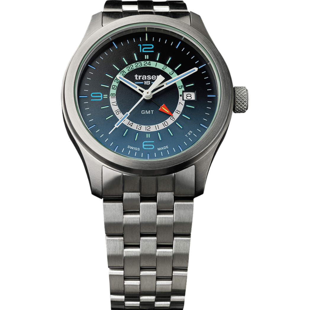 Traser P59 Aurora GMT Blue - 107036-chronolounge