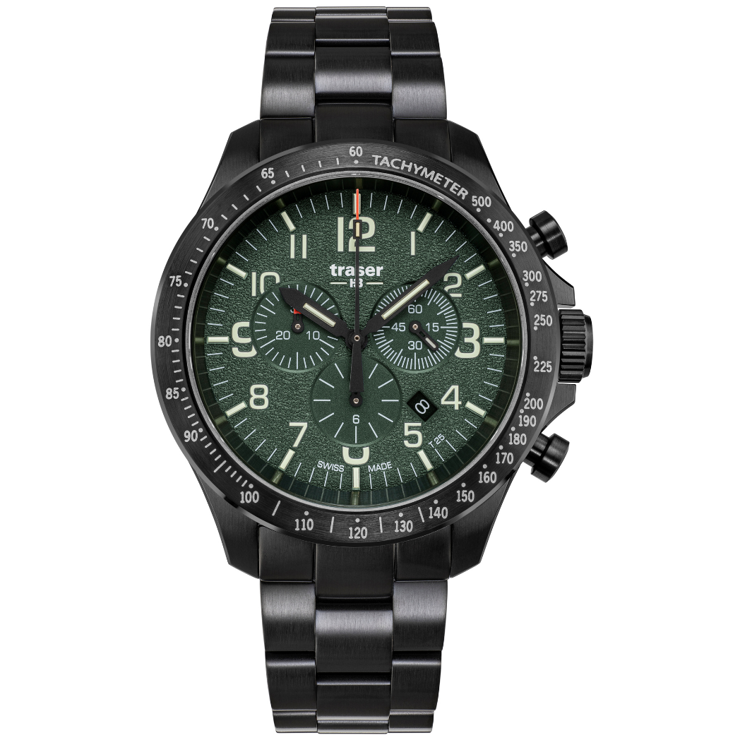 Traser P67 Officer Pro Chrono Green - 109464-chronolounge