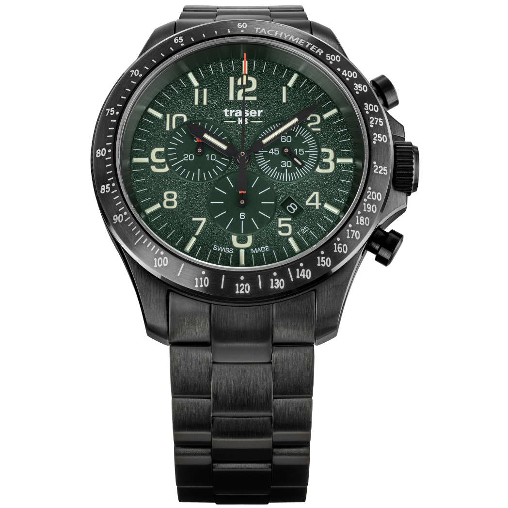 Traser P67 Officer Pro Chrono Green - 109464-chronolounge