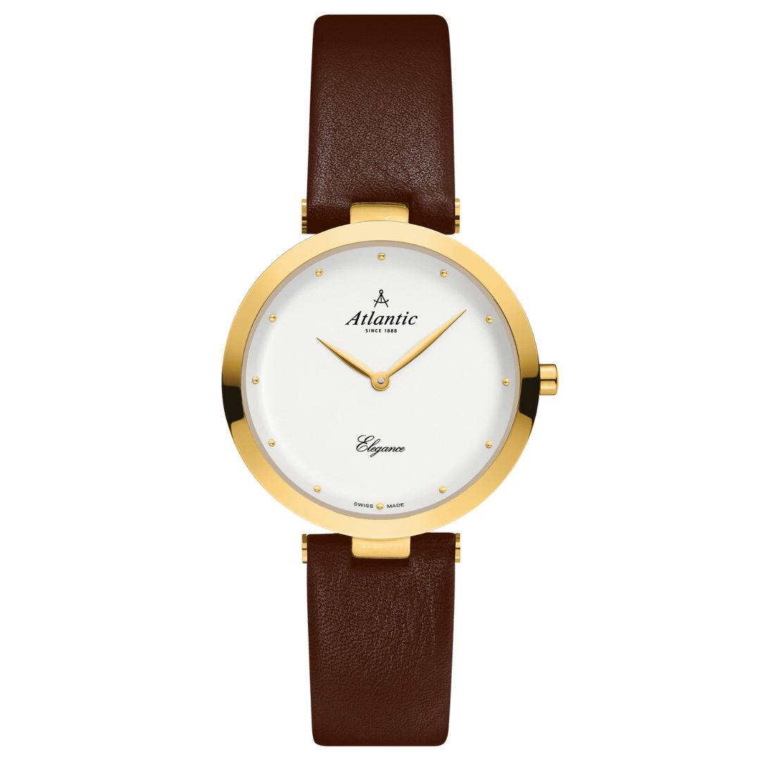 Atlantic Eleganz Klassischer Gelbgold PVD - 29036.45.21L-chronolounge