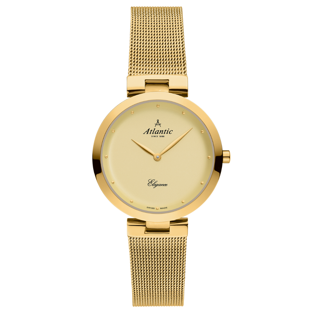 Atlantic Eleganz klassischer Gelbgold | PVD | Champagner - 29036.45.31MB-chronolounge