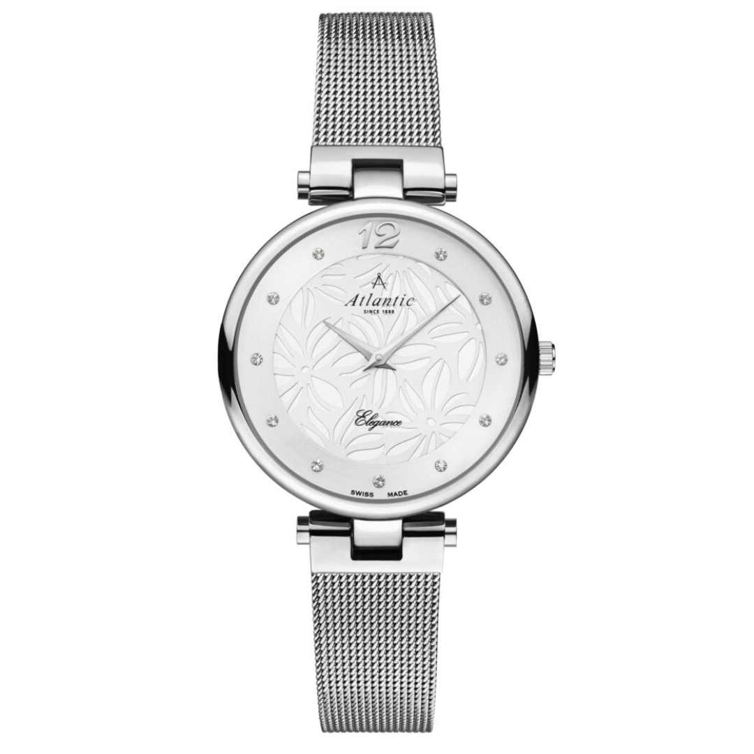 Atlantic Eleganz Floral Damen Silber Stahl - 29037.41.21MB-chronolounge