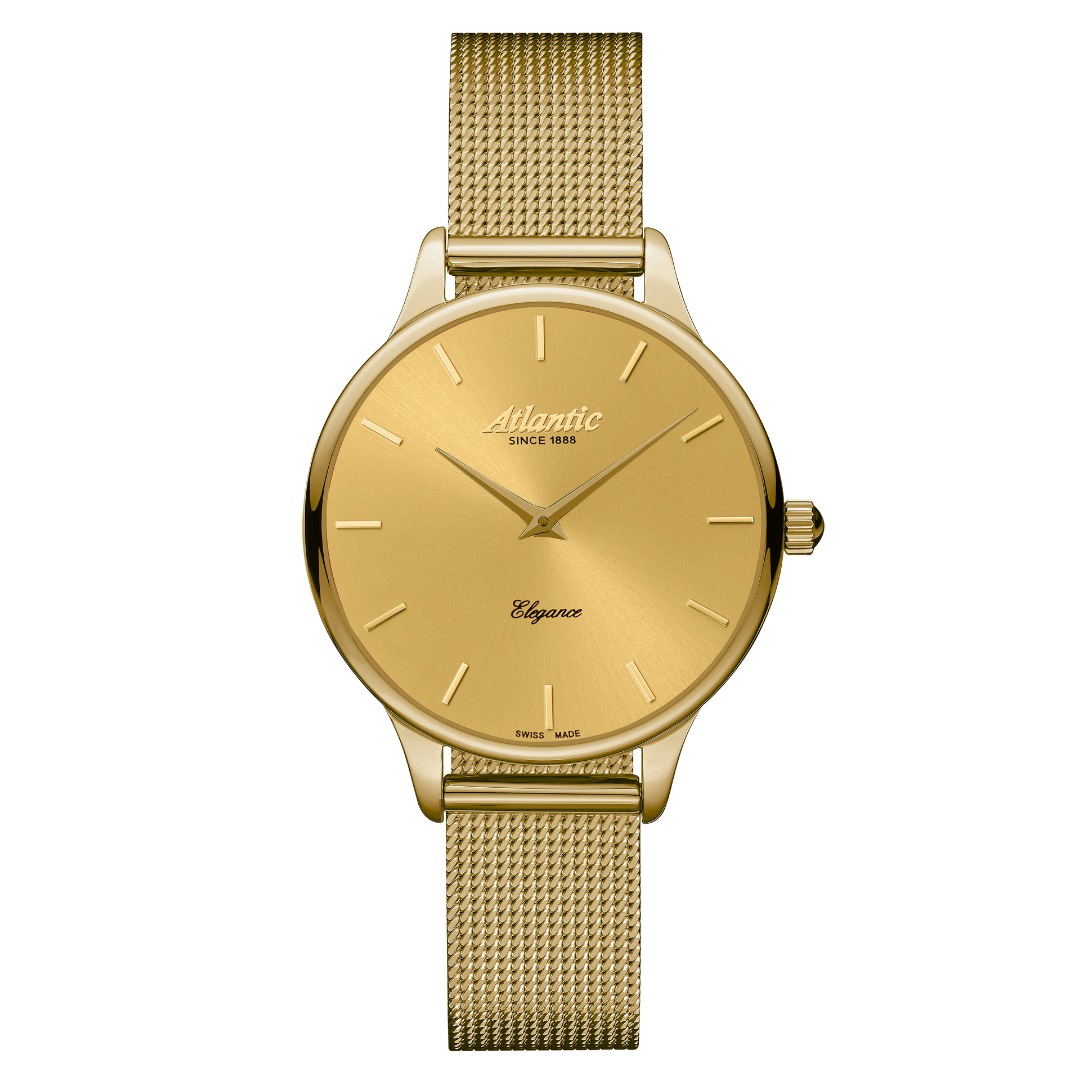 Atlantic Eleganz Classic Index Gelbgold PVD - 29038.45.31MB-chronolounge