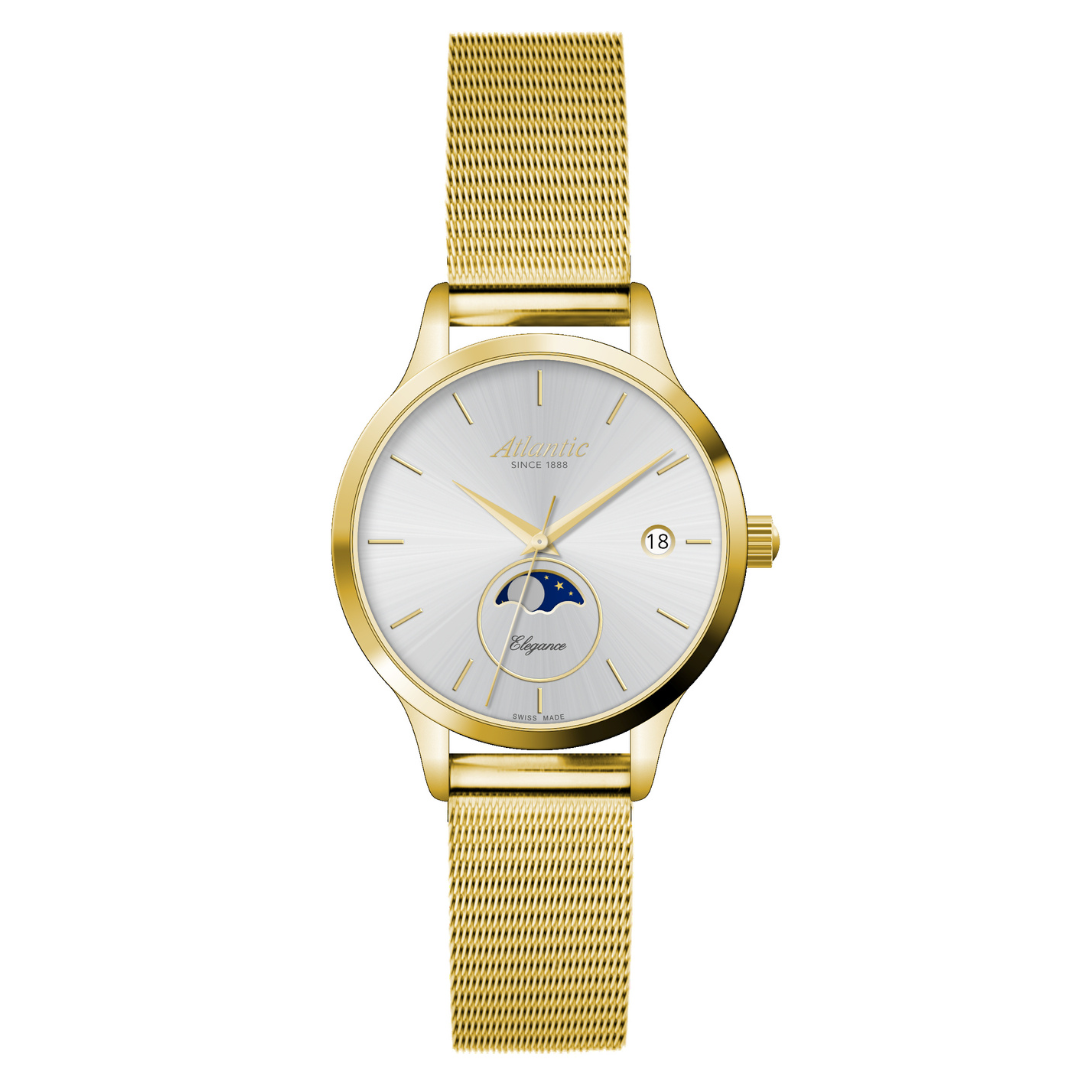 Atlantic Eleganz Moonphase Gelbgold PVD - 29040.45.21MB-chronolounge