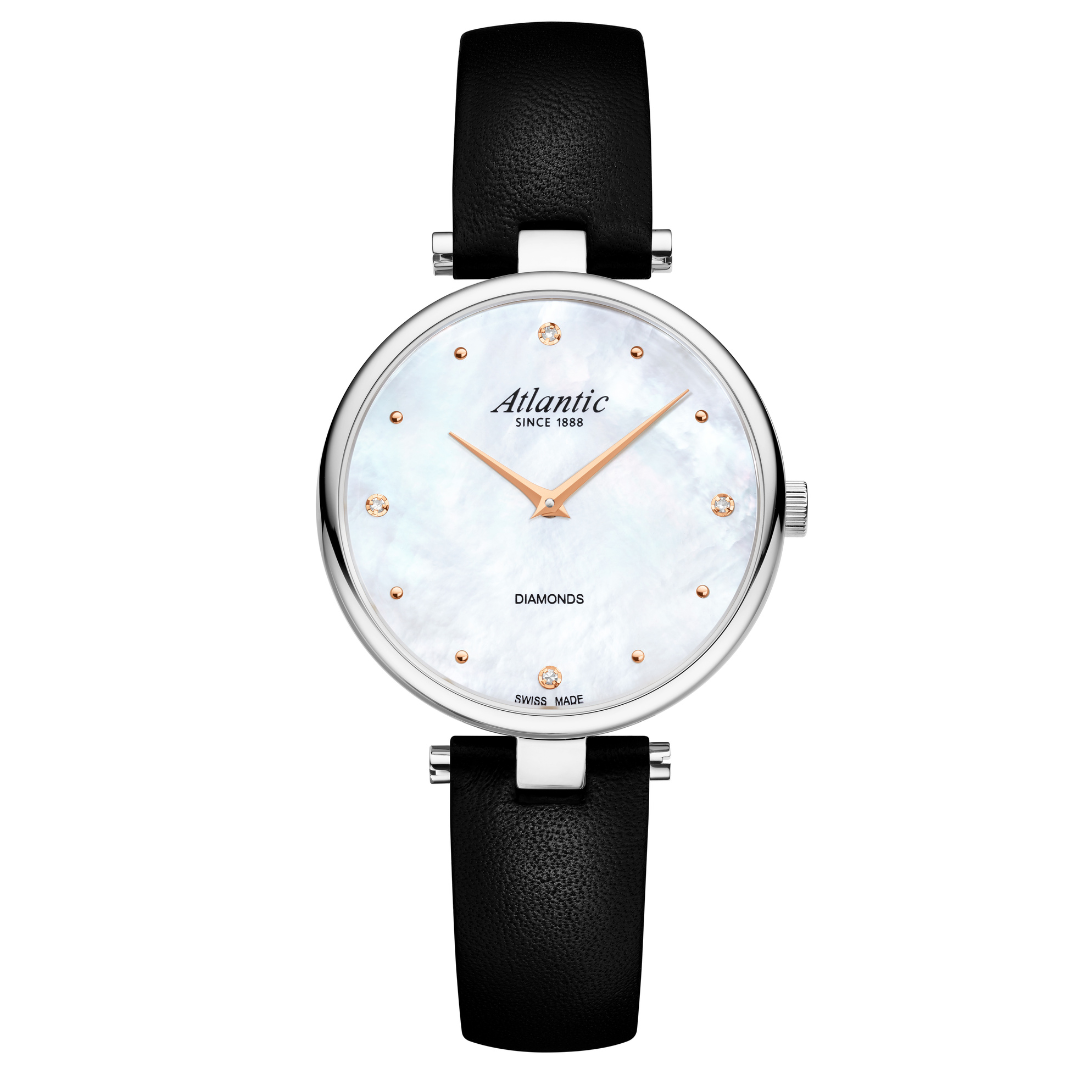 Atlantic Eleganz Royal Diamonds Edition | Stahl/Leder - 29044.41.07R-chronolounge