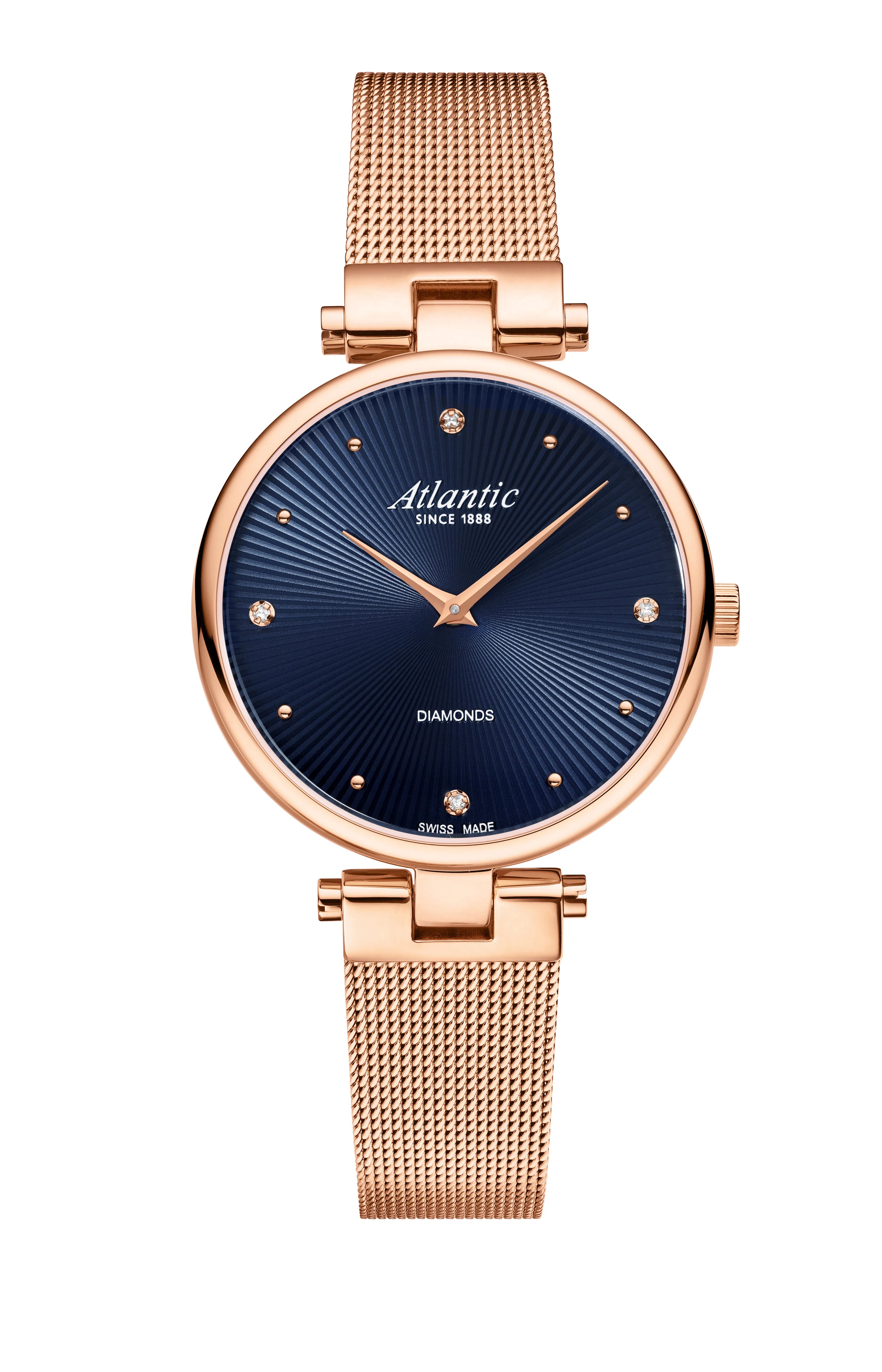 Atlantic Eleganz Royal Diamonds Pattern Edition | Roségold PVD - 29044.44.57MB-chronolounge