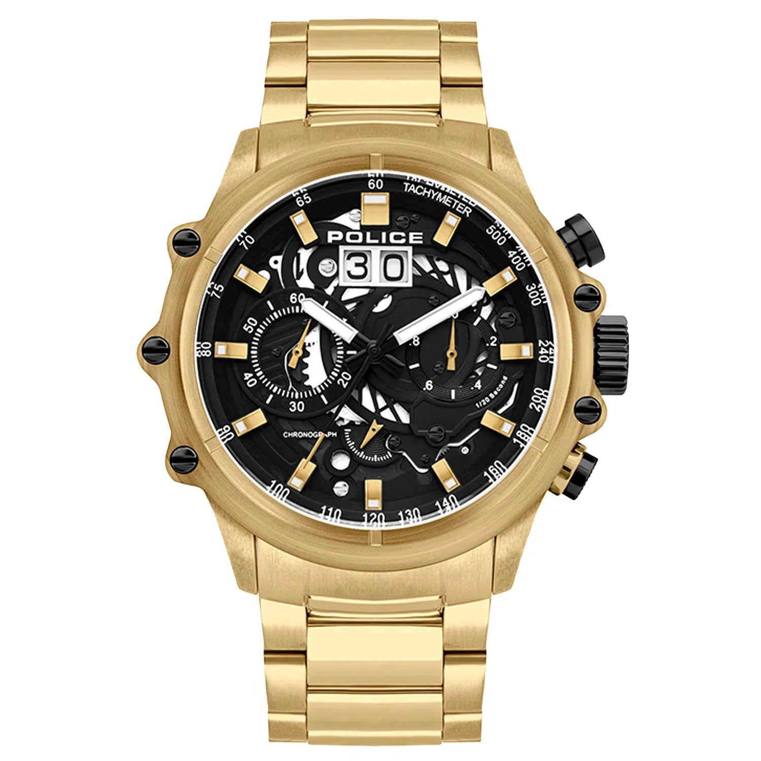 Police Uhr PL.16018JSG/02M Herren Gold-chronolounge