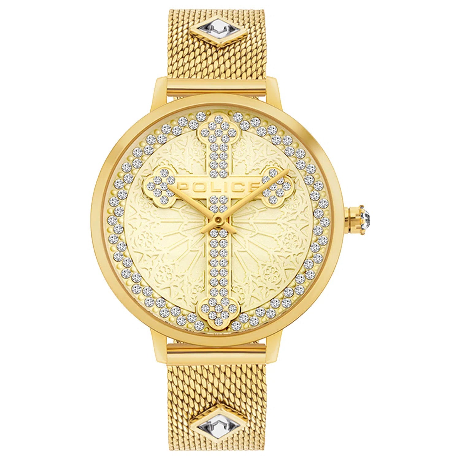 Police Uhr PL.16031MSG/22MMA Damen Gold-chronolounge