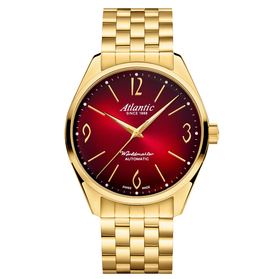 Atlantic Worldmaster Art-Déco Automatik | Gelbgold PVD Rot - 51752.45.99GM-chronolounge