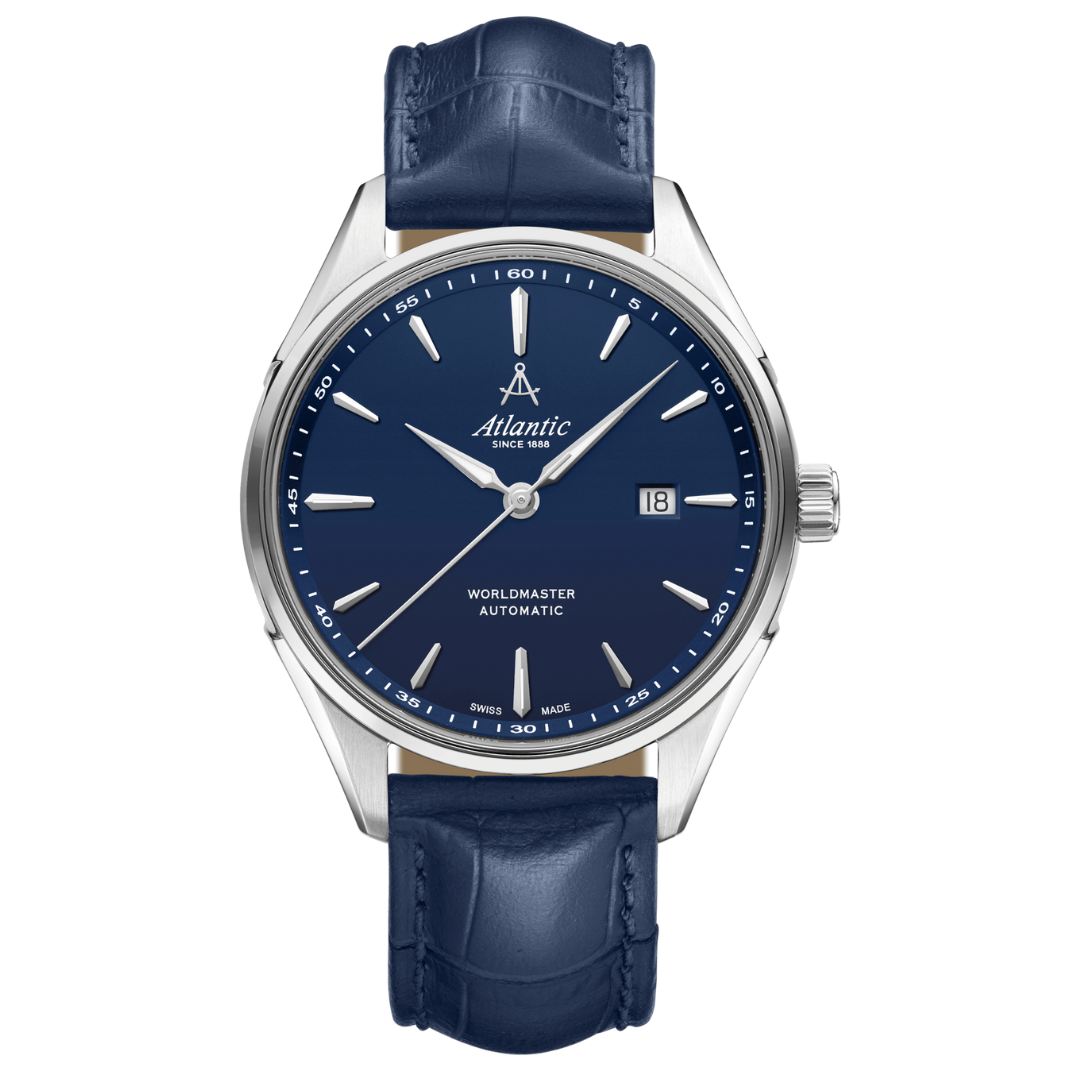 Atlantic Worldmaster 1888 Automatik mit blauem Zifferblatt - 52759.41.51S-chronolounge