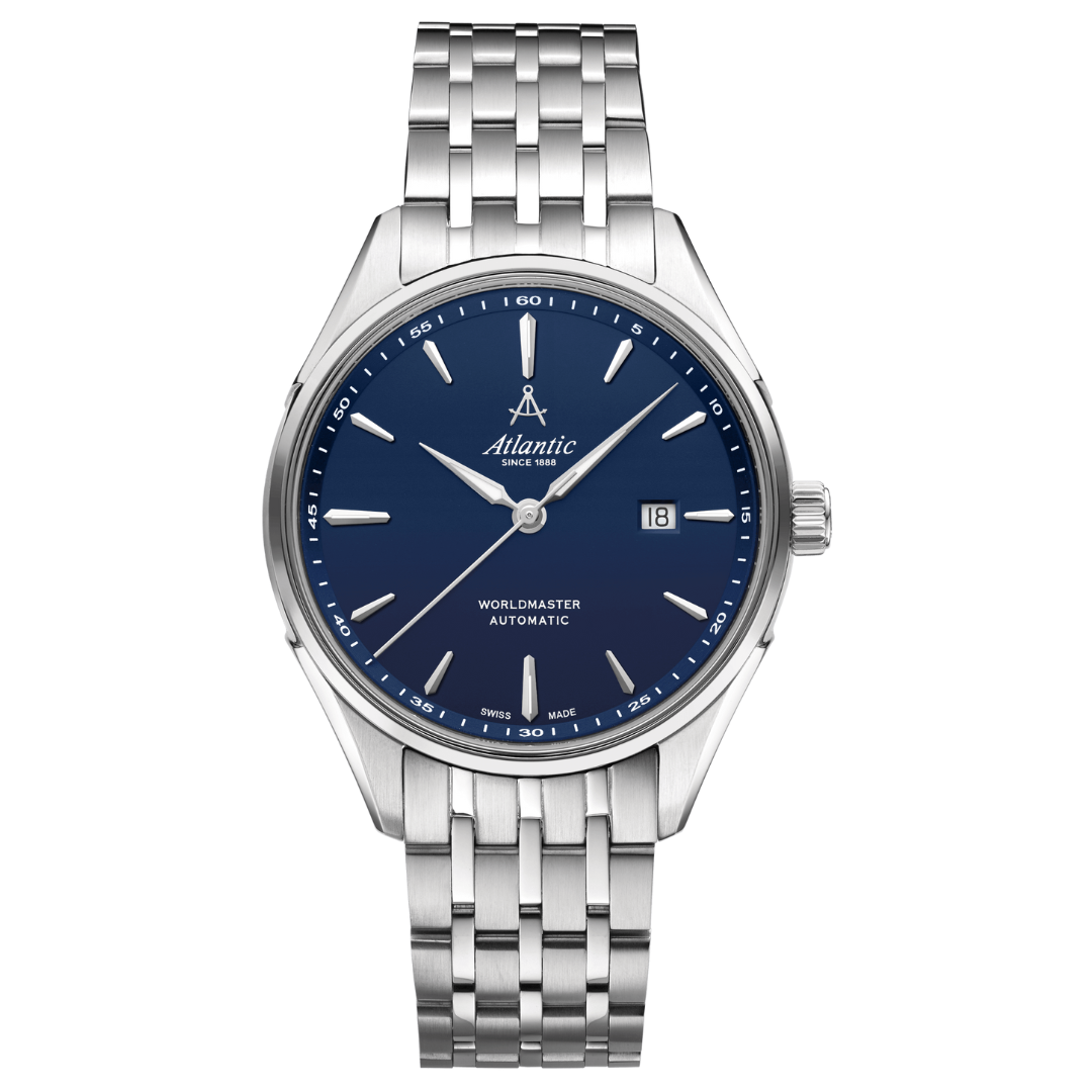 Atlantic Worldmaster 1888 Automatik mit blauem Zifferblatt - 52759.41.51SM-chronolounge