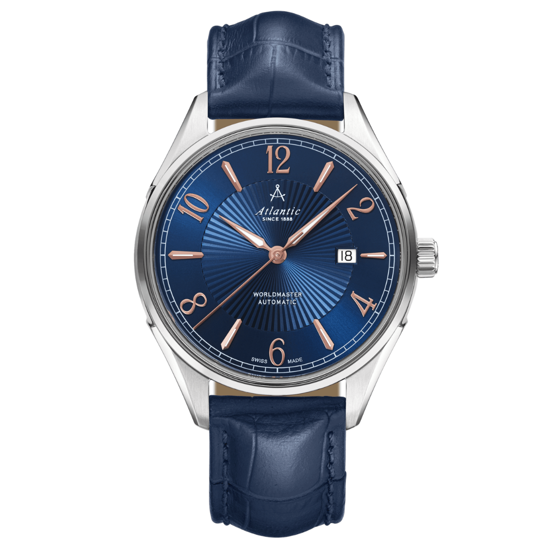 Atlantic Worldmaster 1888 Automatik Blau und Roségold - 52759.41.55R-chronolounge