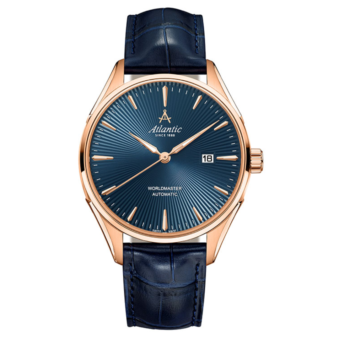 Atlantic Worldmaster 1888 Automatik NE | Roségold/Blau - 52759.44.51-chronolounge