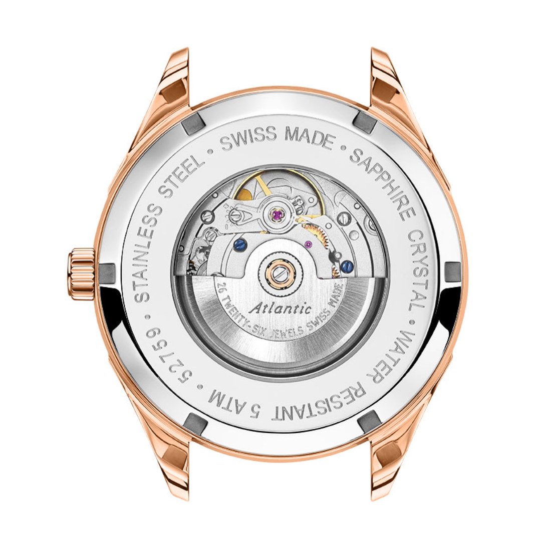 Atlantic Worldmaster 1888 Automatik NE | Roségold/Blau - 52759.44.51-chronolounge