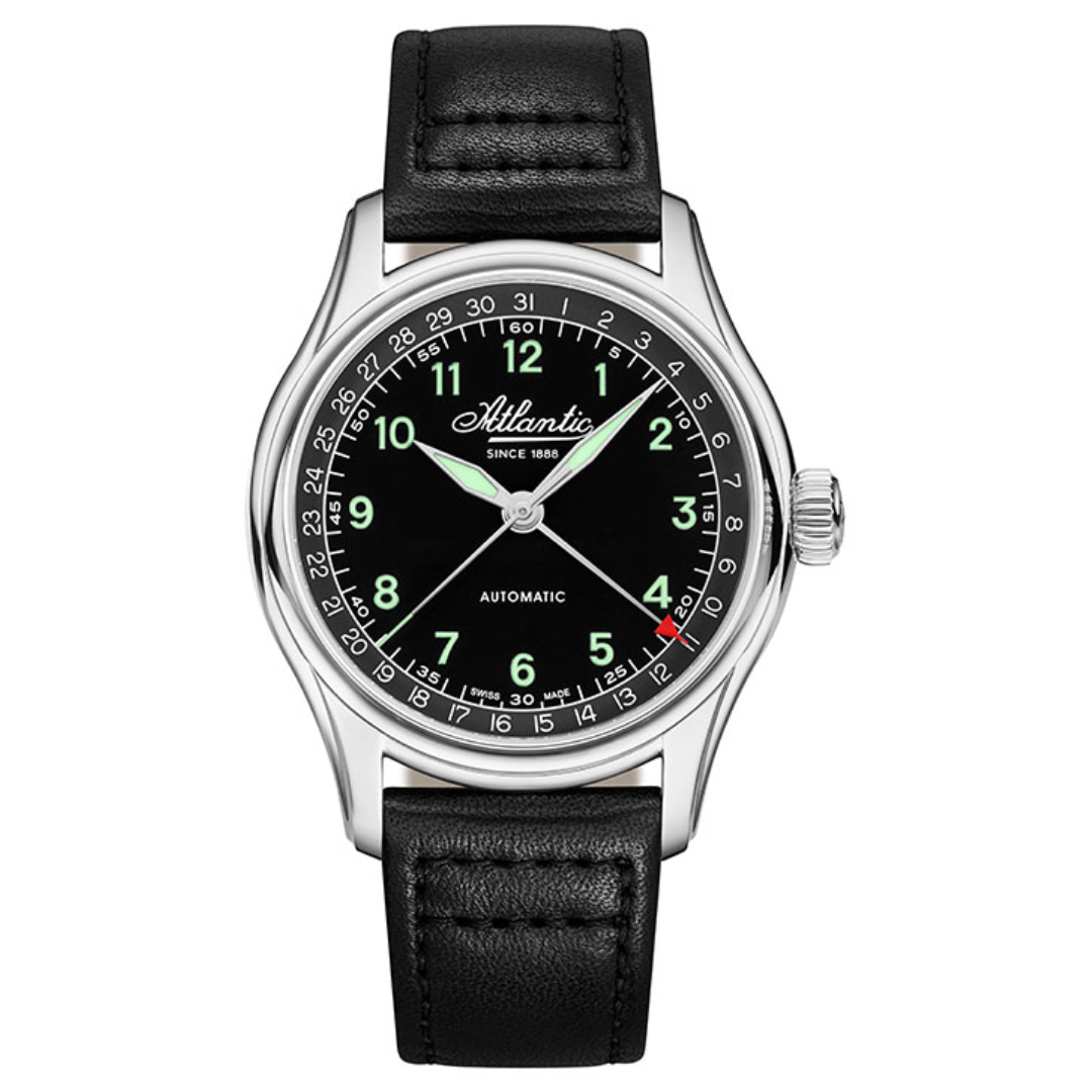 Atlantic Worldmaster Automatik Zeigerdatum | Grüne Superluminova - 52782.41.63GN-chronolounge