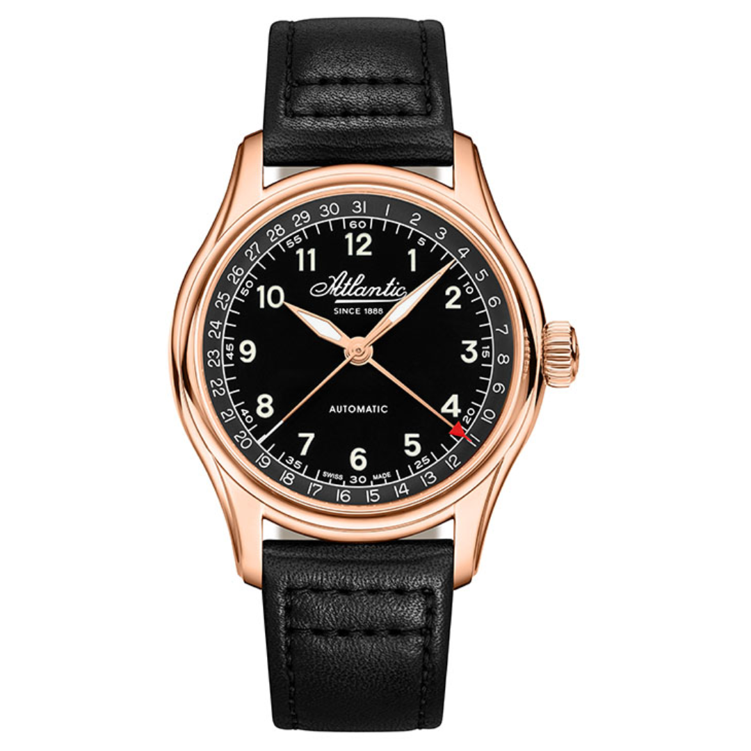 Atlantic Worldmaster Automatik Zeigerdatum | Roségold PVD - 52782.44.63-chronolounge