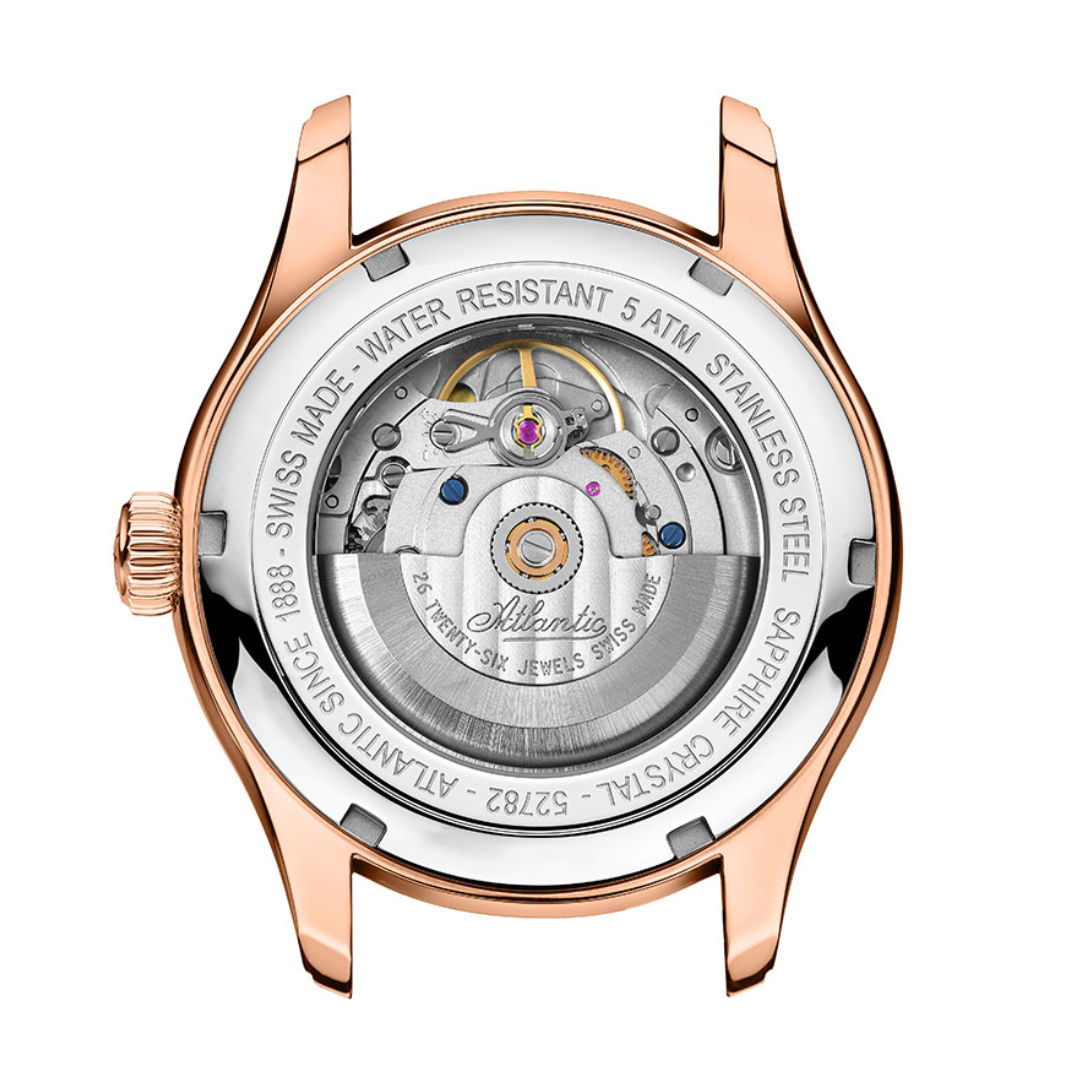 Atlantic Worldmaster Automatik Zeigerdatum | Roségold PVD - 52782.44.63-chronolounge