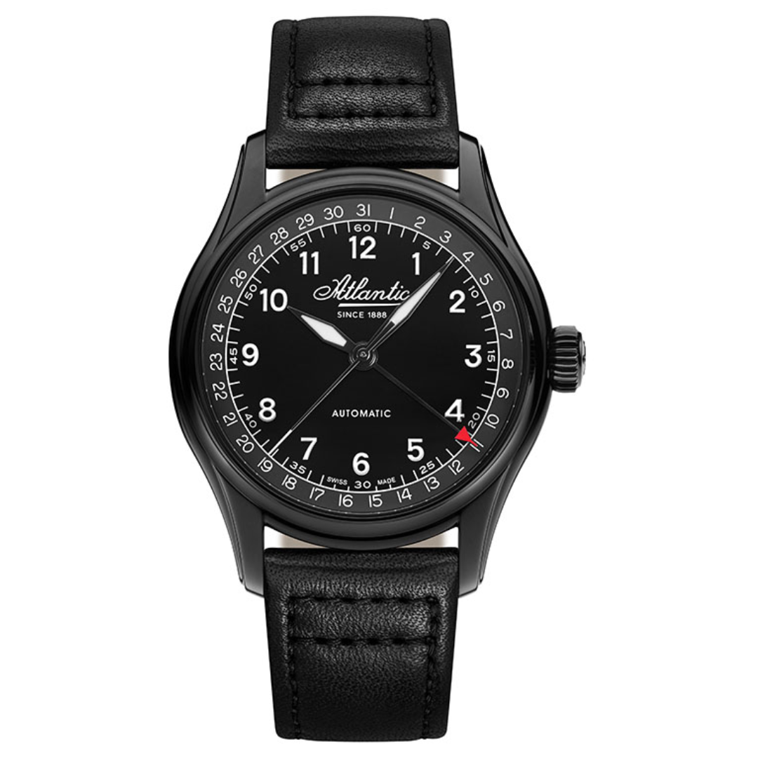 Atlantic Worldmaster Automatik Zeigerdatum | Schwarzes PVD - 52782.46.63-chronolounge