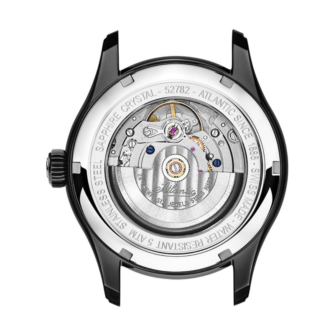 Atlantic Worldmaster Automatik Zeigerdatum | Schwarzes PVD - 52782.46.63-chronolounge