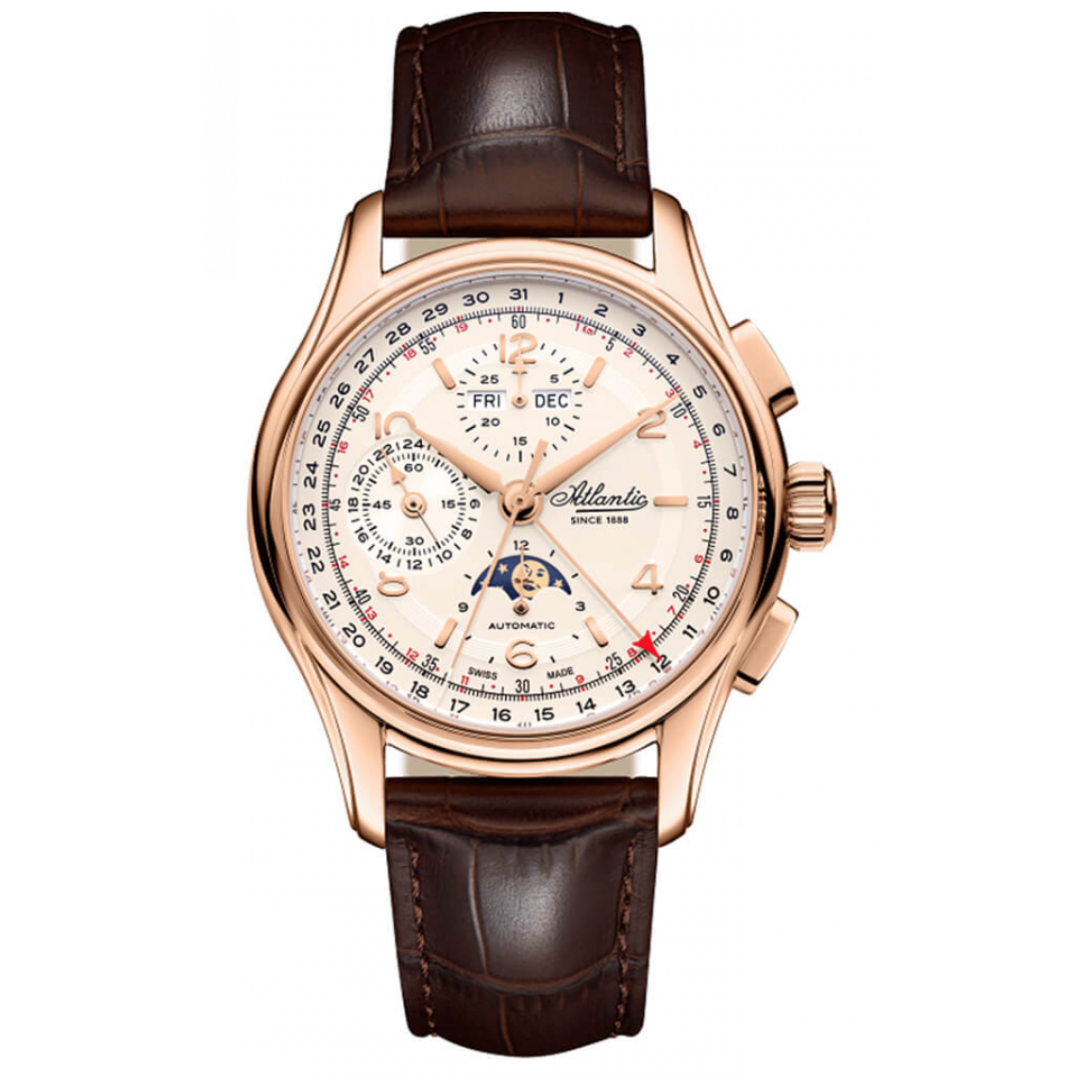 Atlantic Worldmaster Automatik Mondphasen | Chronograph Roségold | Limitierte Auflage, beschränkte Auflage - 52851.44.25-chronolounge