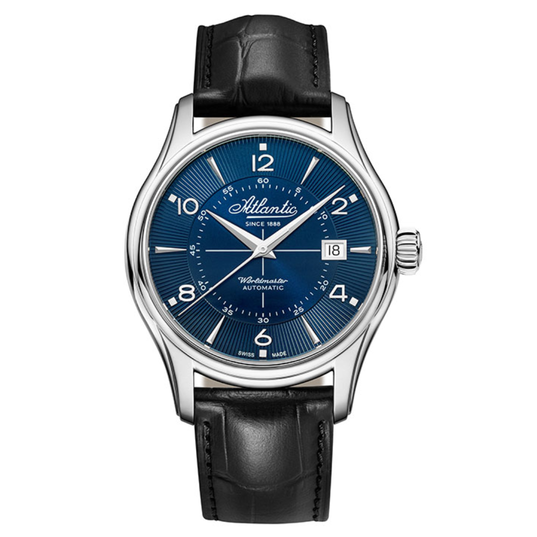 Atlantic Worldmaster 1888 Automatik Vintage Edition 40 mm | Blauer Stahl - 55750.41.55S-chronolounge