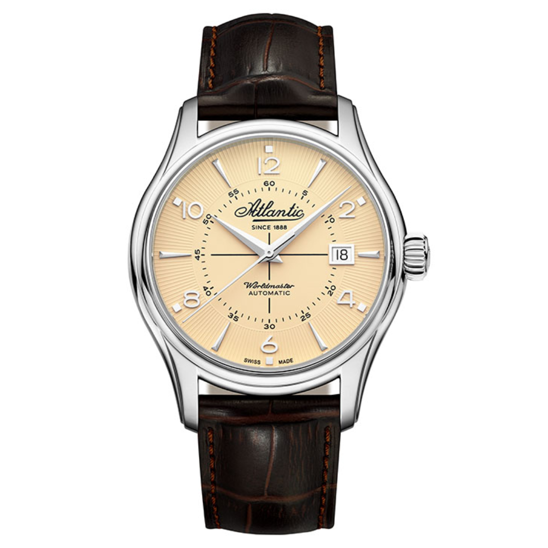 Atlantic Worldmaster 1888 Automatik Vintage Edition 40 mm | Creme - 55750.41.95S-chronolounge