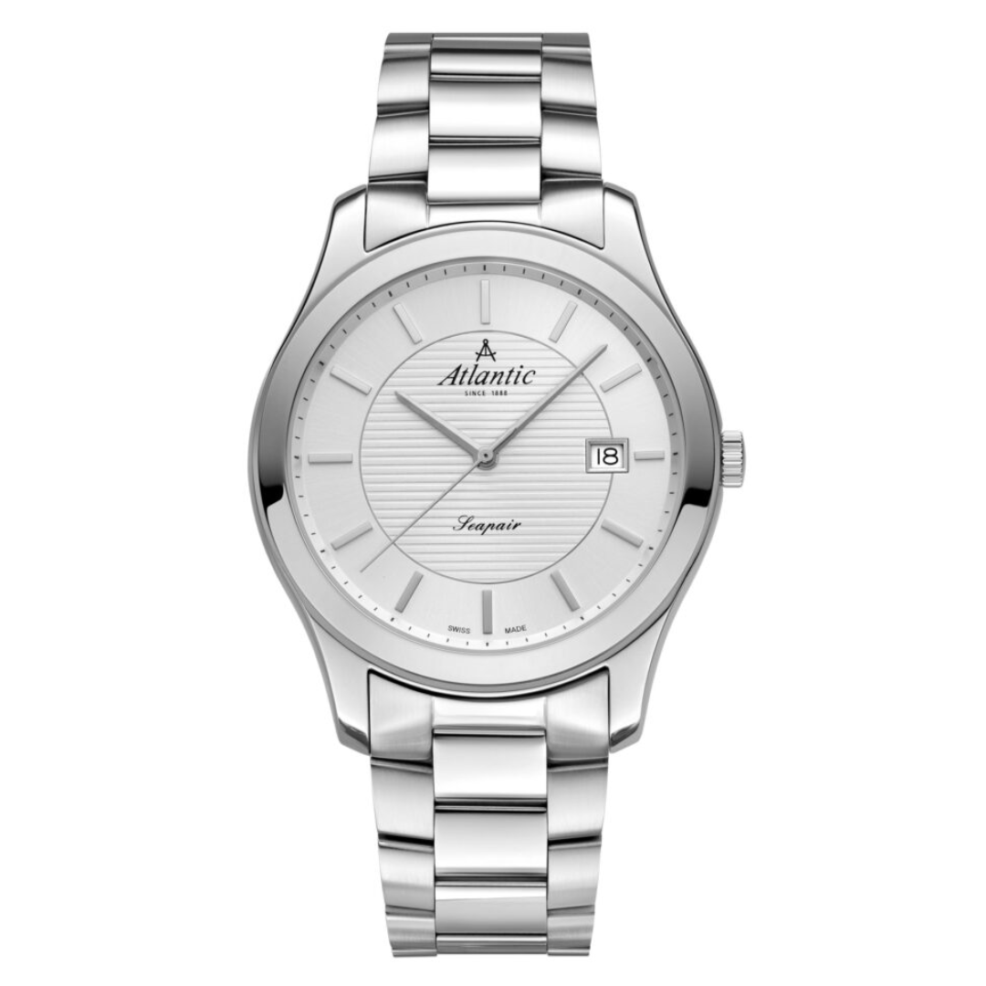 Atlantic Seapair Herren Silber Stahl - 60335.41.21-chronolounge