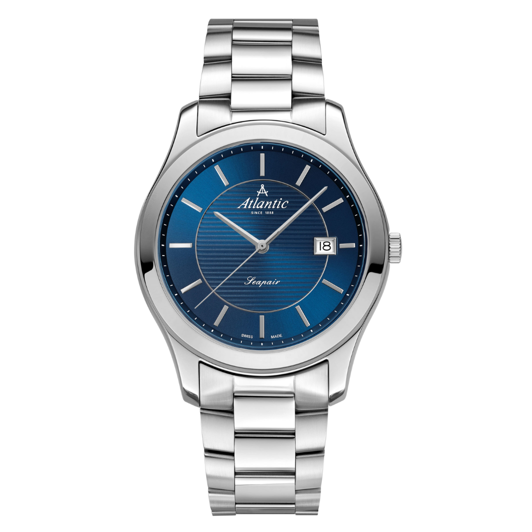 Atlantic Seapair Herren Blau Steel - 60335.41.51-chronolounge