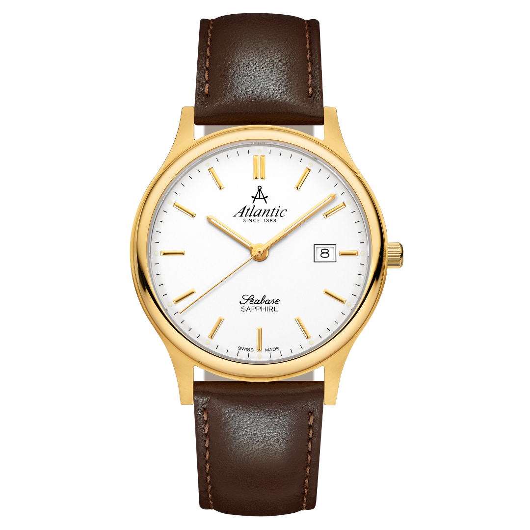 Atlantic Seabase Herrenquarz PVD Weiss - 60343.45.11-chronolounge