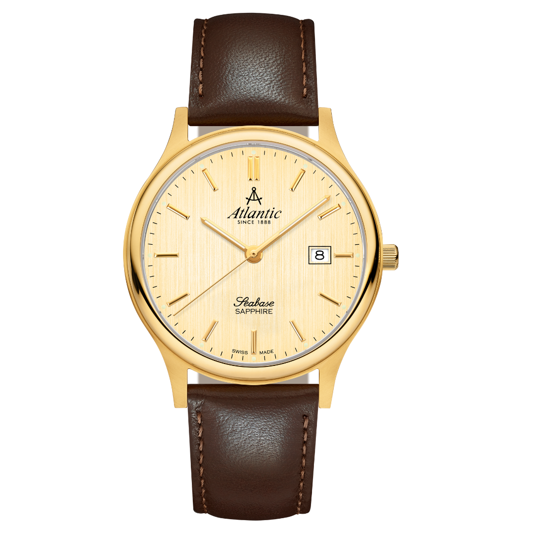 Atlantic Seabase Gents Champagner Zifferblatt PVD - 60343.45.31-chronolounge