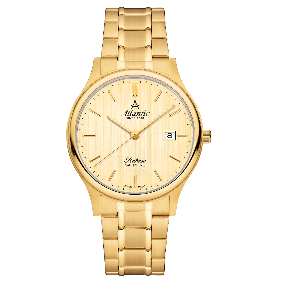 Atlantic Seabase Gents Champagner Zifferblatt PVD - 60348.45.31-chronolounge