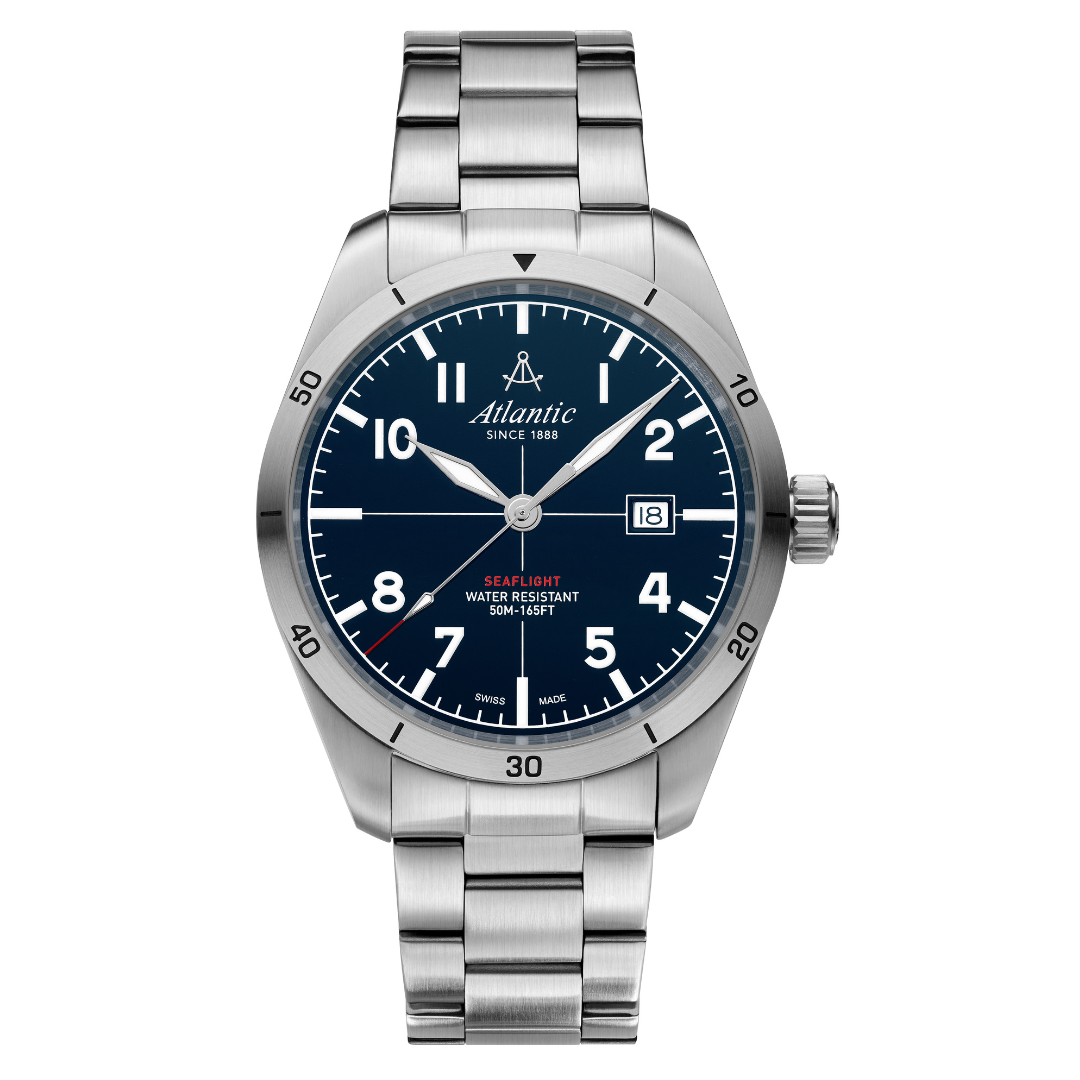 Atlantic Seaflight New Edition Herren Blau Steel - 70356.41.55-chronolounge