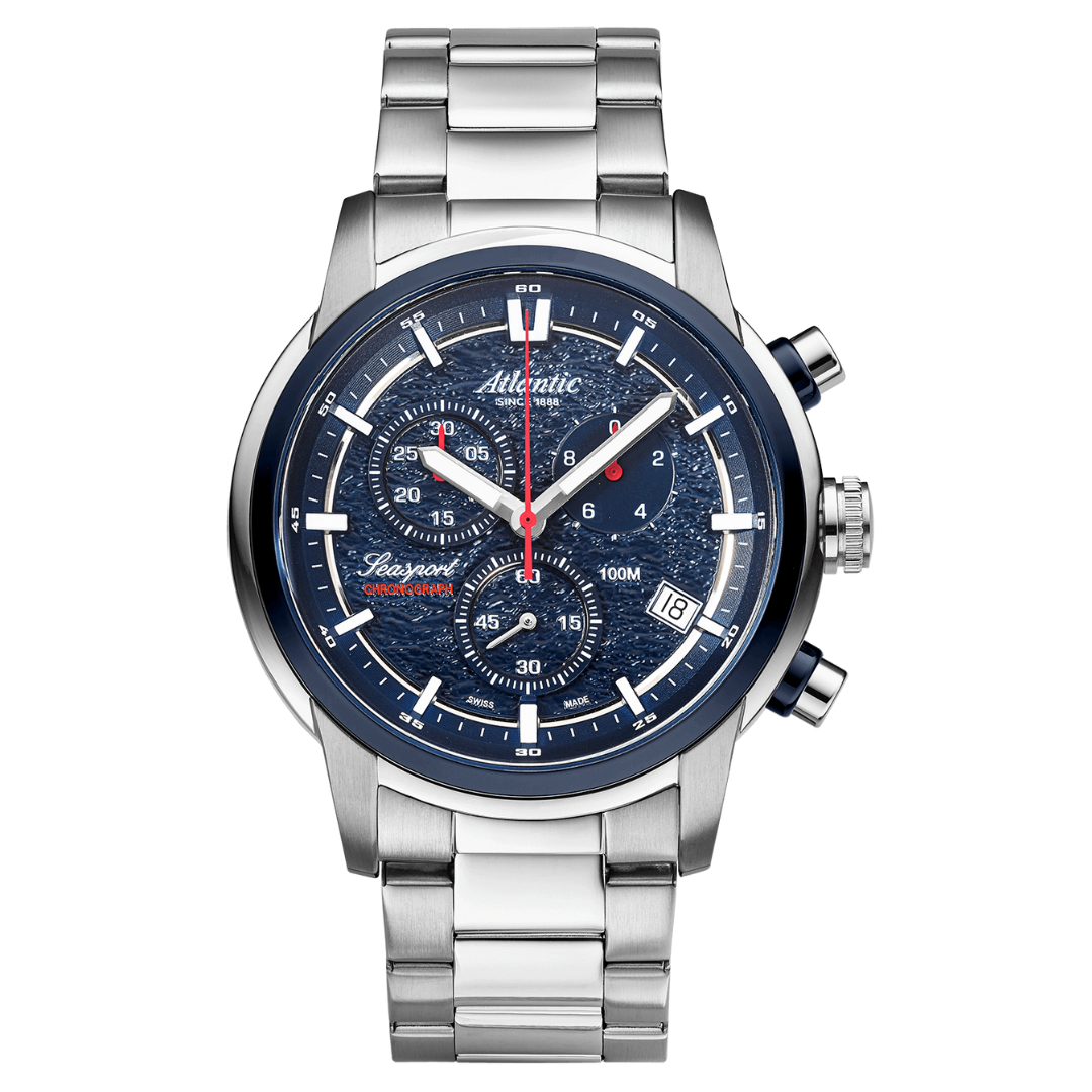 Atlantic Seasport ND Chronograph aus blauem Stahl - 87466.47.51-chronolounge