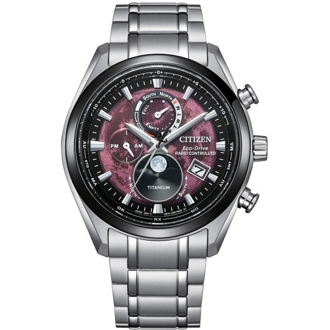 Citizen Tsuki-yomi A-T Eco-Drive Radio Controlled Moonphase - BY1018-80X-chronolounge