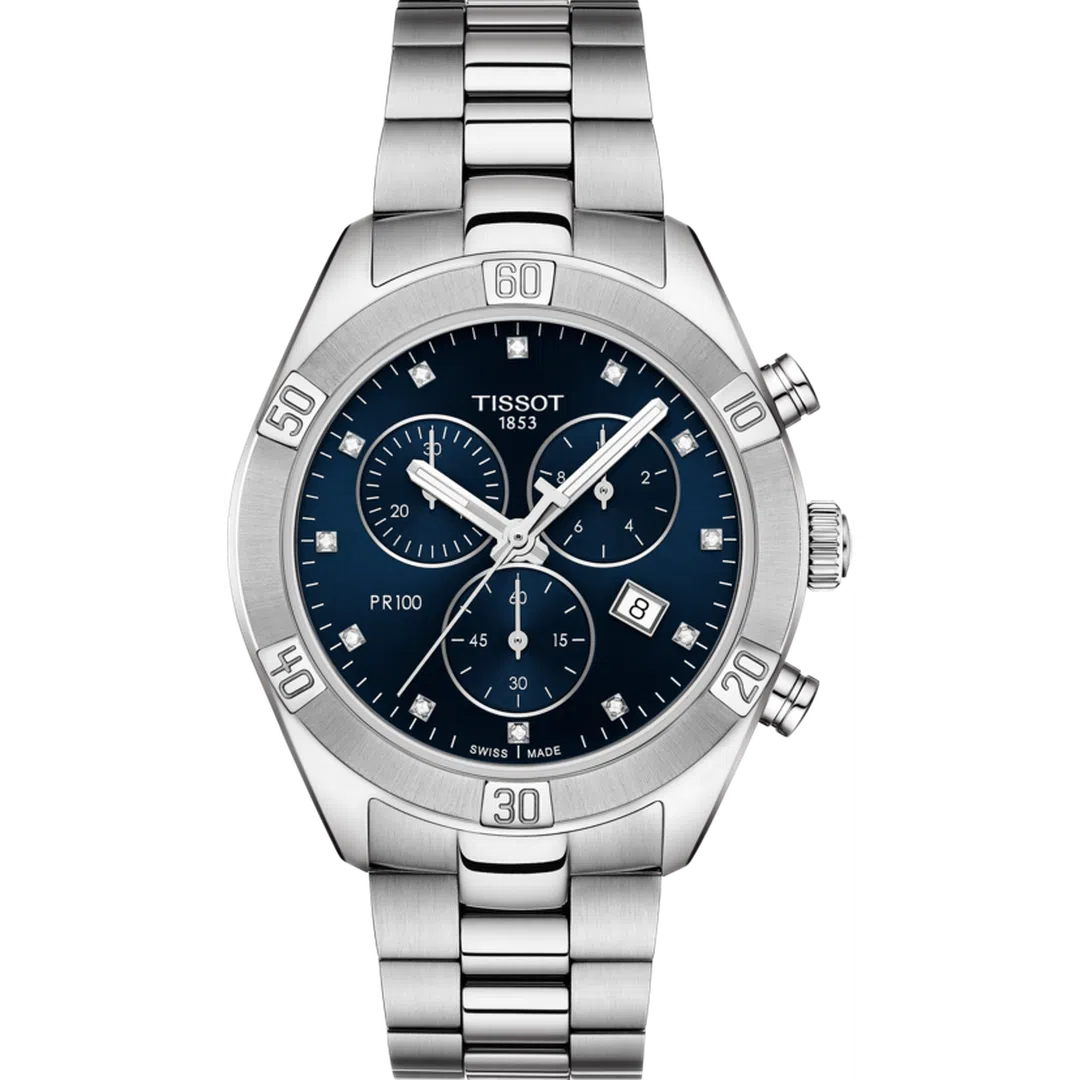 Tissot Pr 100 Sport Chic Quartz Chronograph Lady - T101.917.11.046.00-chronolounge