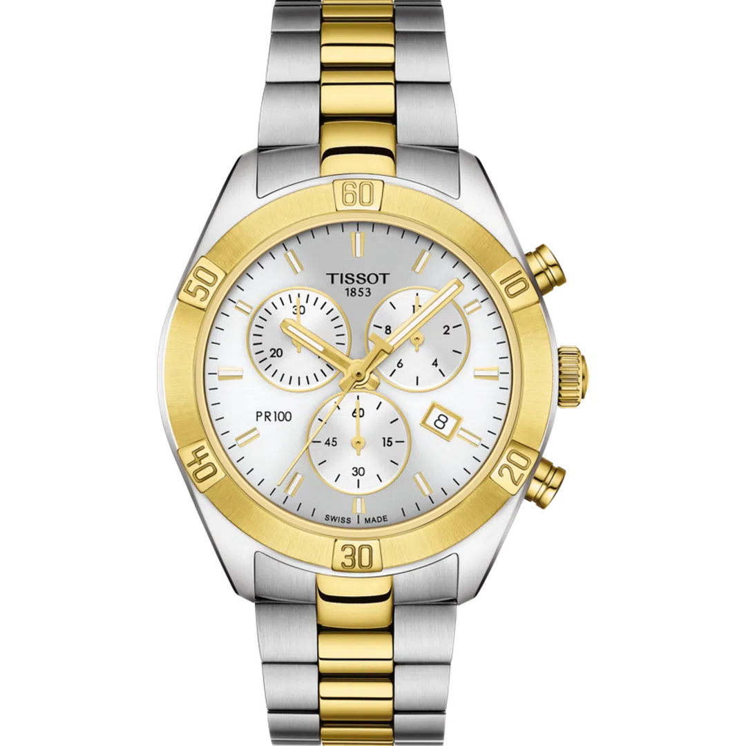 Tissot Pr 100 Sport Chic Quartz Chronograph Lady - T101.917.22.031.00-chronolounge