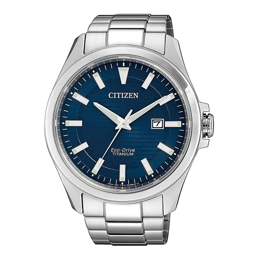 Citizen Super Titanium Eco-Drive Blau 43mm - BM7470-84L-chronolounge