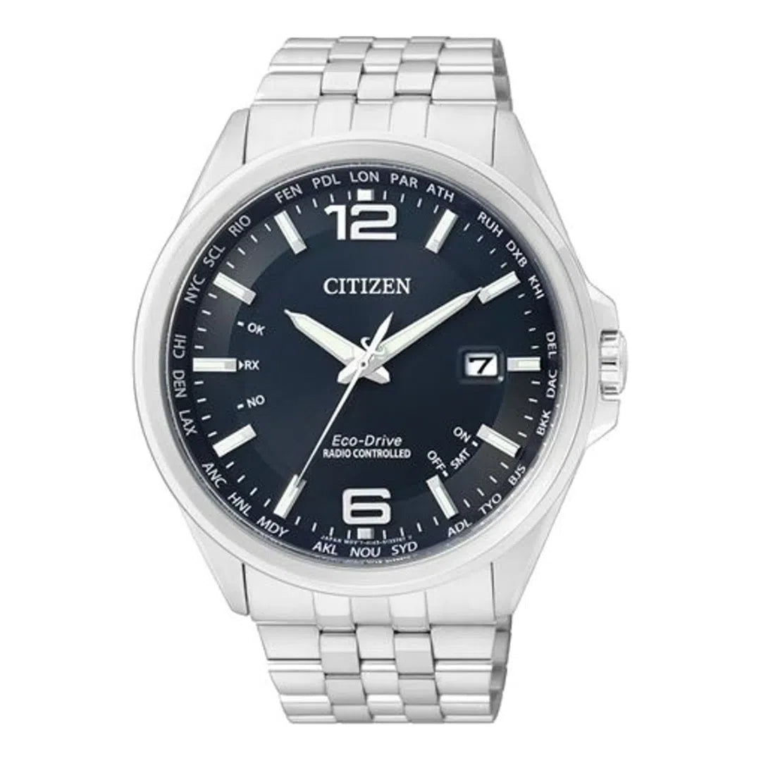 Citizen Elegant World Timer Eco-Drive Radio Controlled - CB0010-88L-chronolounge