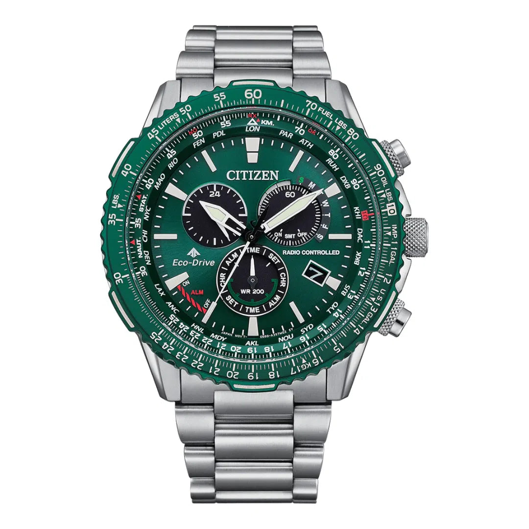 Citizen Promaster Sky Chrono Eco-Drive Radio Controlled - CB5004-59W-chronolounge