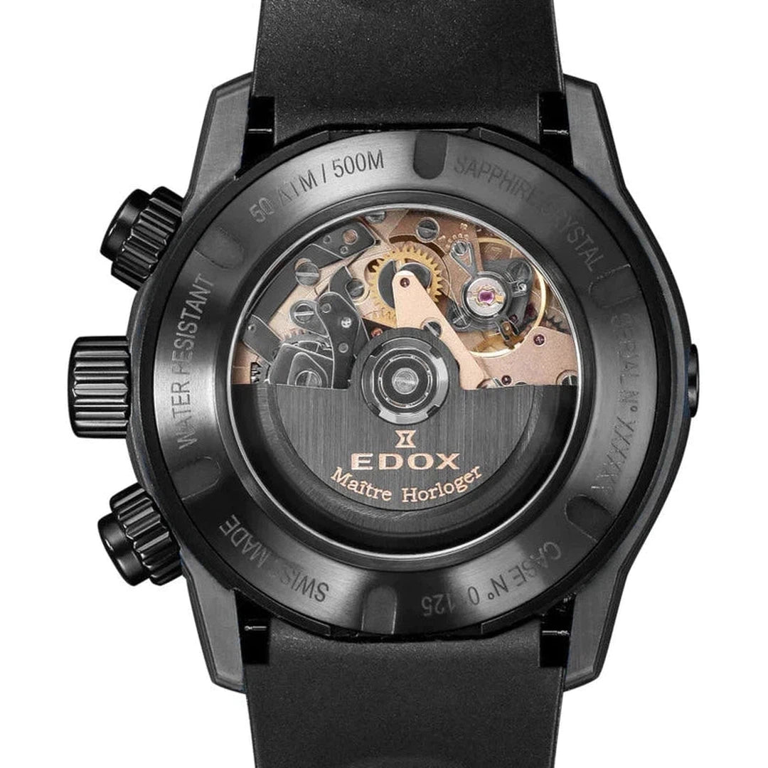 Edox CO-1 Carbon Chronograph Automatic - 01125 CLNGN BUNN-chronolounge