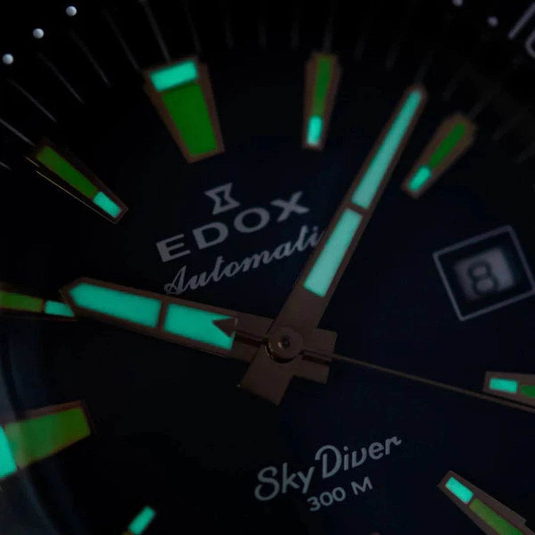 Edox SkyDiver Date Automatic Limited Edition - 80126 BRN BUIDR-chronolounge