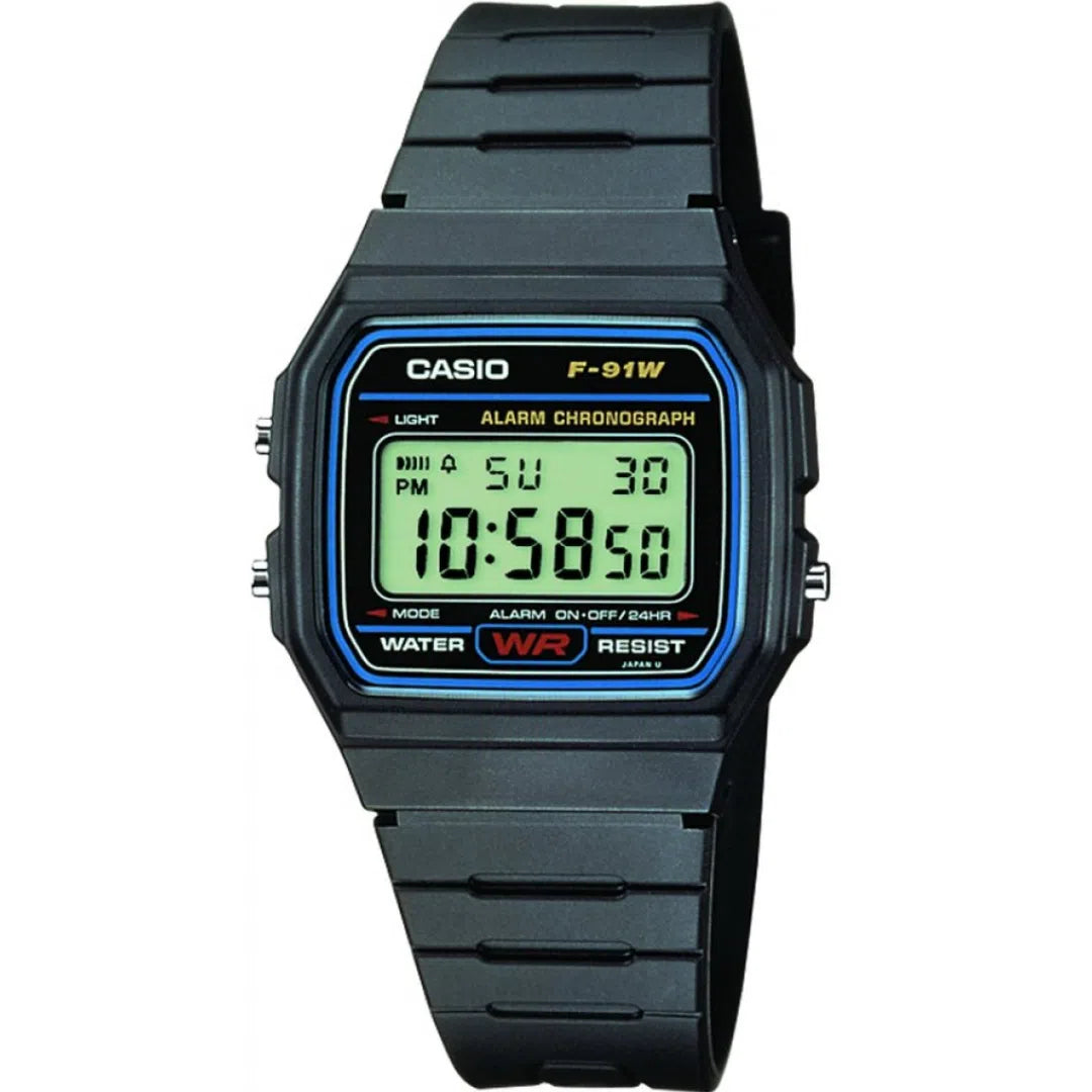 Casio Collection - F-91W-1YEG-chronolounge