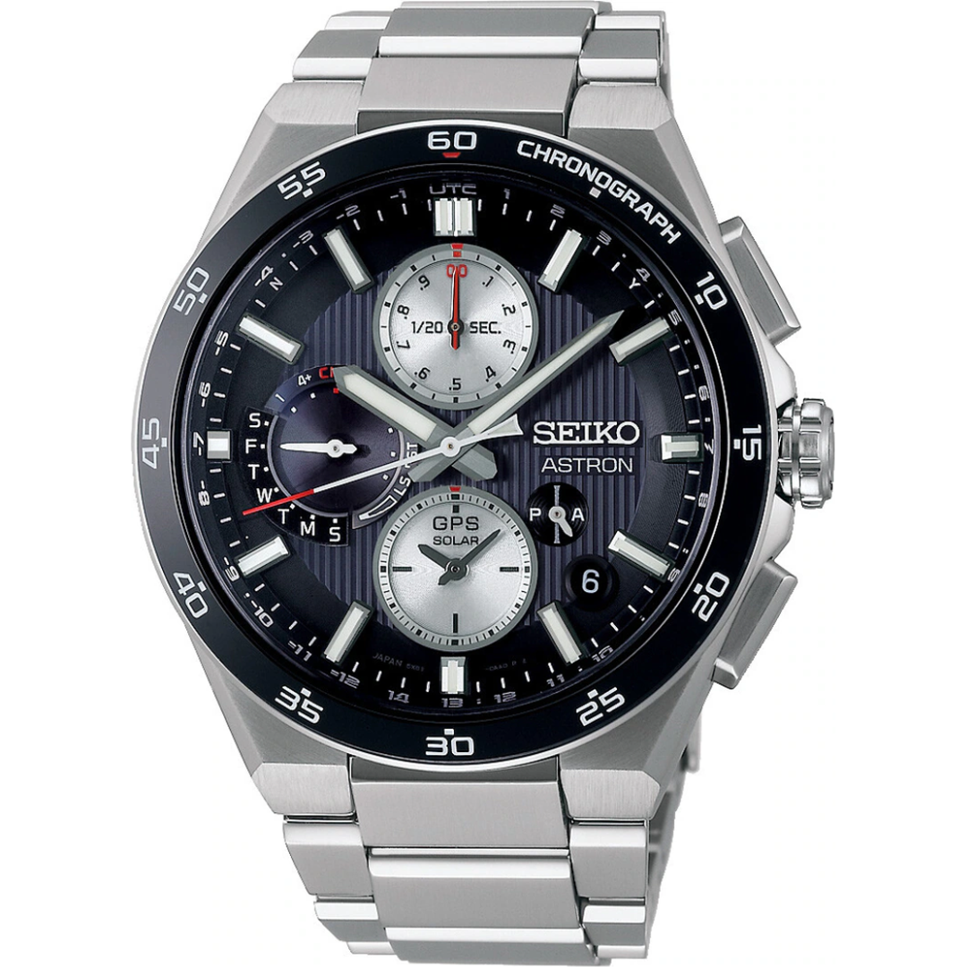 Seiko Astron GPS Solar Dual Time Chronograph - SSH151J1-chronolounge