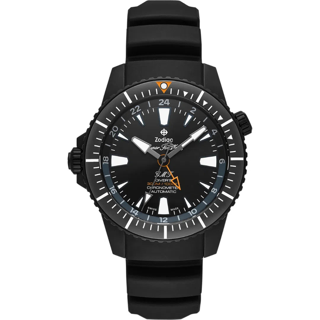 Zodiac Super Sea Wolf Pro-Diver GMT Automatic - ZO3557-chronolounge