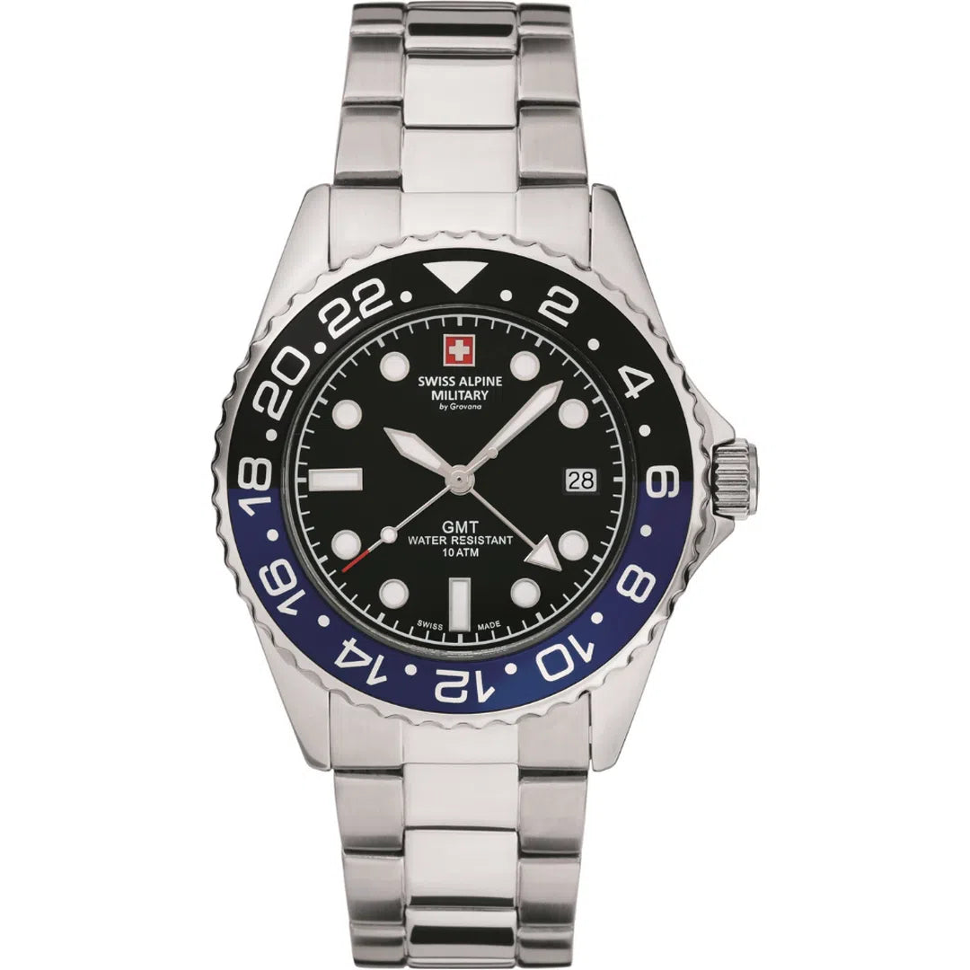 Swiss Alpine Military Master Diver GMT - 7052.1132-chronolounge