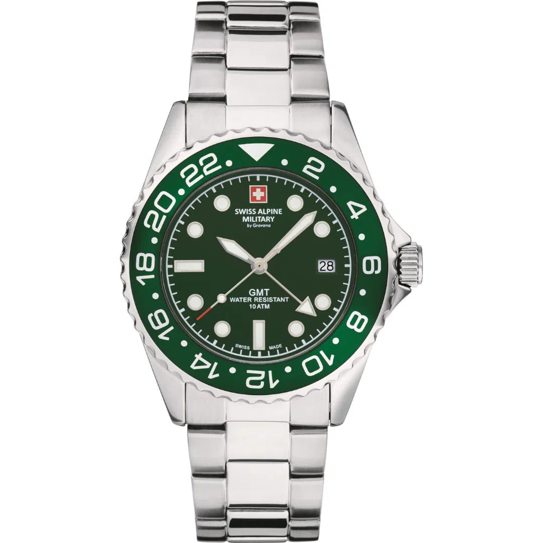 Swiss Alpine Military Master Diver GMT - 7052.1134-chronolounge