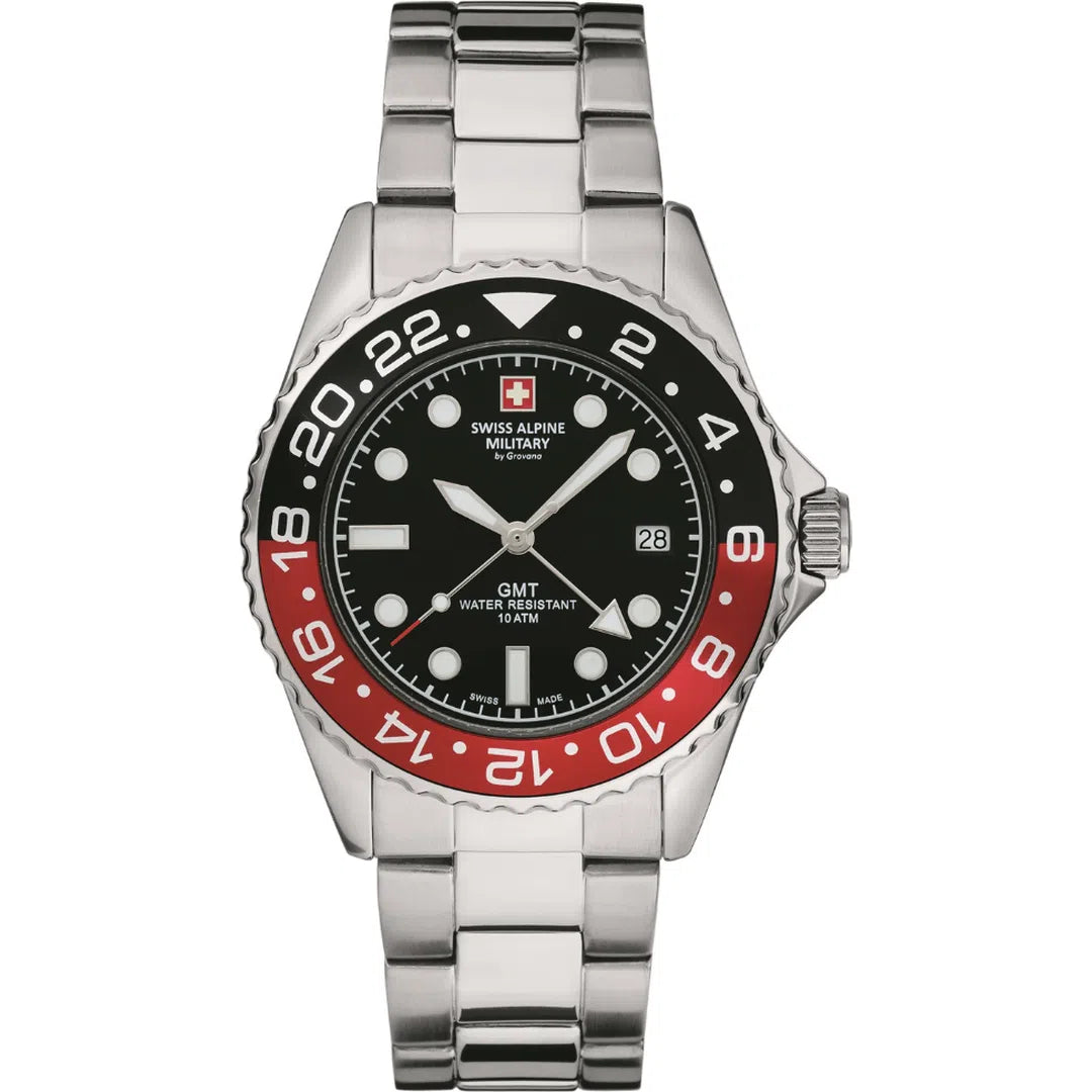 Swiss Alpine Military Master Diver GMT - 7052.1136-chronolounge